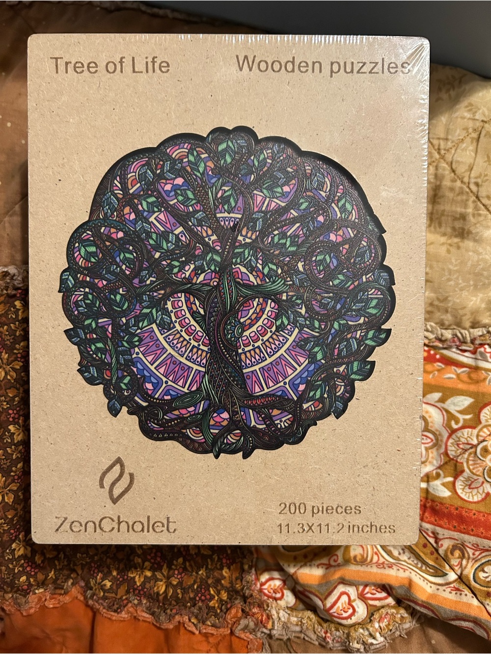 Chalet Tree of Life Wall wooden puzzle- Multicolor